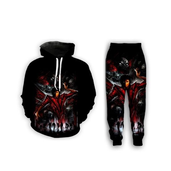 new fashion mens/womens michael jackson funny 3d print casual hoodie+pants s278, Gray
new fashion mens/womens michael jackson funny 3d print casual hoodie+pants s278, Gray