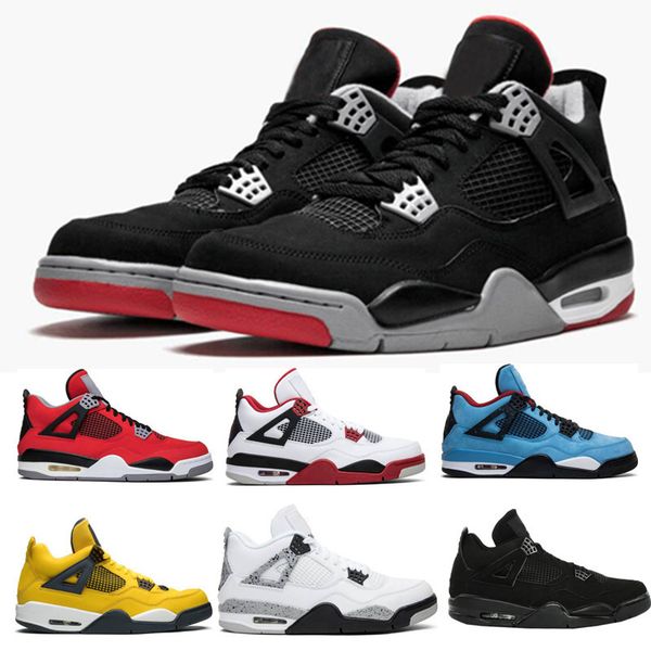2020 new men's 4 4s black cat basketball shoes white and red cement style sports shoes for men sneakers with pure money
2020 new men's 4 4s black cat basketball shoes white and red cement style sports shoes for men sneakers with pure money