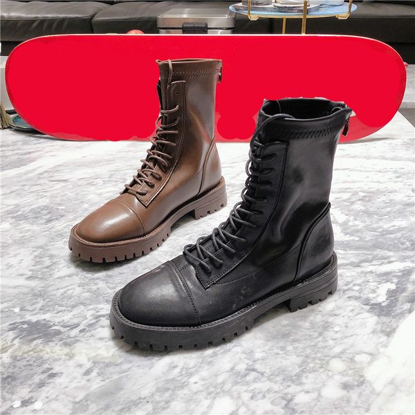 boots deat 2021 spring autumn fashion casual lace-up soft leather single shoes women short cool sf392, Black
boots deat 2021 spring autumn fashion casual lace-up soft leather single shoes women short cool sf392, Black