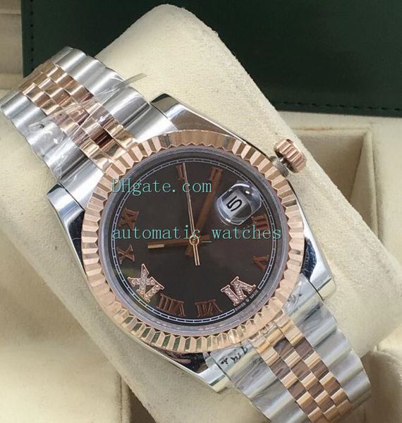 watches jubilee bracelet 36mm 126233 18k gold diamond bezel roman dial steel automatic fashion men's wristwatch, Slivery;brown
watches jubilee bracelet 36mm 126233 18k gold diamond bezel roman dial steel automatic fashion men's wristwatch, Slivery;brown