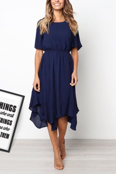 color crew neck mid waist irregular a line dress casual female clothing autumn womens designer casual dress solid, Black;gray
color crew neck mid waist irregular a line dress casual female clothing autumn womens designer casual dress solid, Black;gray