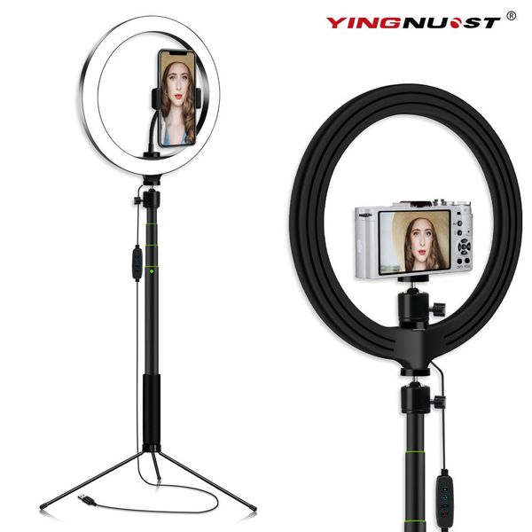 cgjxs26cm /10inch ring light with tripod stand phone holder kit p ring lamp for makeup live stream youtube video with usb plug t191128 
cgjxs26cm /10inch ring light with tripod stand phone holder kit p ring lamp for makeup live stream youtube video with usb plug t191128