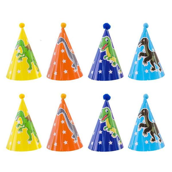 6pcs/8pcs birthday hat dinosaur printing paper hat kids birthday cap cone pompon party hat birthday party supplies
6pcs/8pcs birthday hat dinosaur printing paper hat kids birthday cap cone pompon party hat birthday party supplies