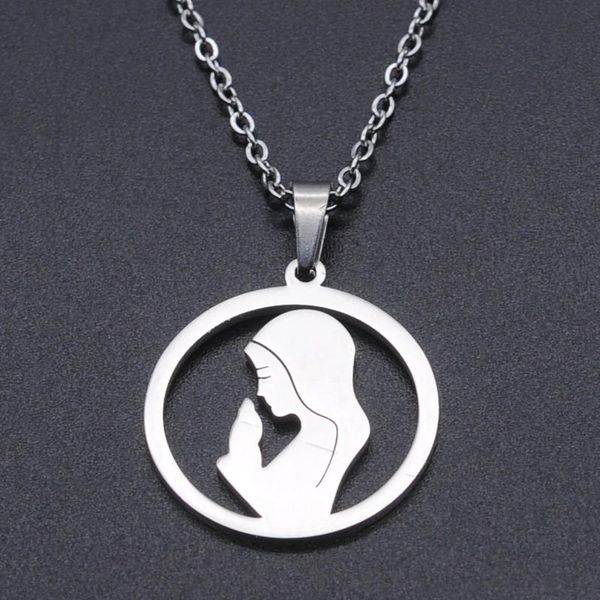 virgin mary stainless steel charm necklace for women dainty steel necklaces accept oem order wholesale dropshipping, Silver
virgin mary stainless steel charm necklace for women dainty steel necklaces accept oem order wholesale dropshipping, Silver
