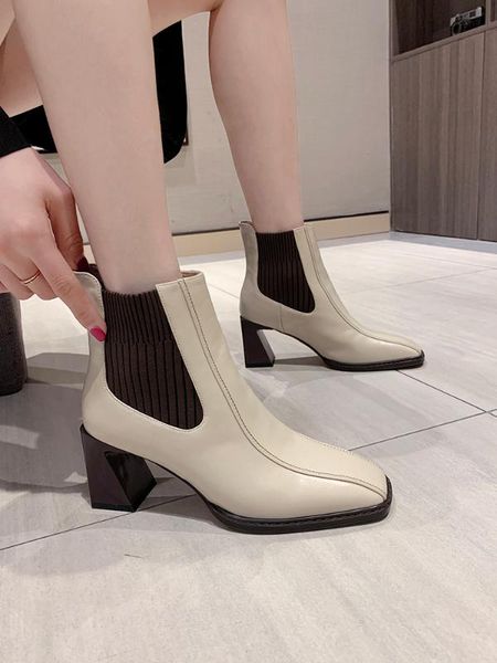 british style designer women luxury short boots brand female casual high thick heels boots brand ladies patchwork shoes, Black
british style designer women luxury short boots brand female casual high thick heels boots brand ladies patchwork shoes, Black