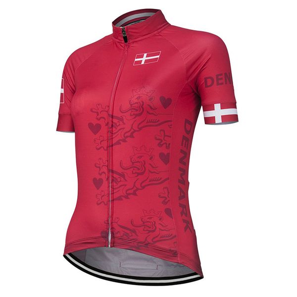 women new summer cycling jersey red bicycle clothes denmark pro bike road mountain race racing clothing, Black;red
women new summer cycling jersey red bicycle clothes denmark pro bike road mountain race racing clothing, Black;red