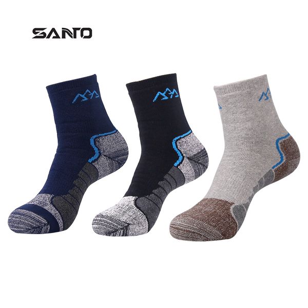 santo 3 pairs thick s014 men thick socks deodorant fabrics comfy sports foot wear cycling workout camping hiking, Black
santo 3 pairs thick s014 men thick socks deodorant fabrics comfy sports foot wear cycling workout camping hiking, Black