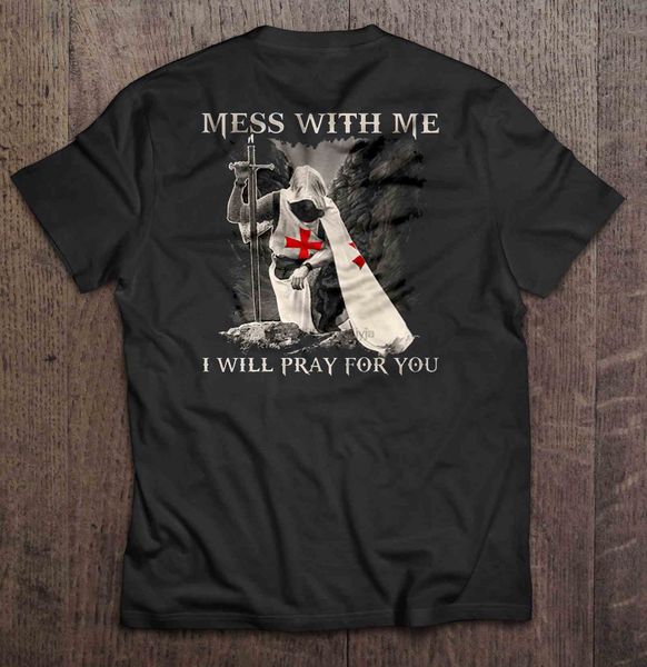 men funny t shirt fashion tshirt mess with me i will pray for you - knight templar women t-shirt
men funny t shirt fashion tshirt mess with me i will pray for you - knight templar women t-shirt