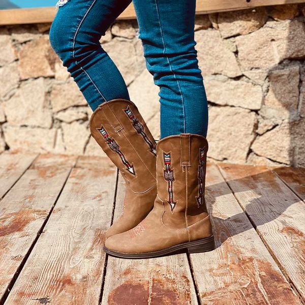 monerffi western cowboy boots for women pointed toe women's shoes brand embossing suede leather shoes mid-calf chunky boot, Black
monerffi western cowboy boots for women pointed toe women's shoes brand embossing suede leather shoes mid-calf chunky boot, Black