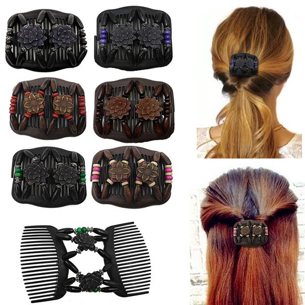 hair brushes elastic hairpin stretch comb beaded magic clip beads pin ladies accessories, Silver
hair brushes elastic hairpin stretch comb beaded magic clip beads pin ladies accessories, Silver