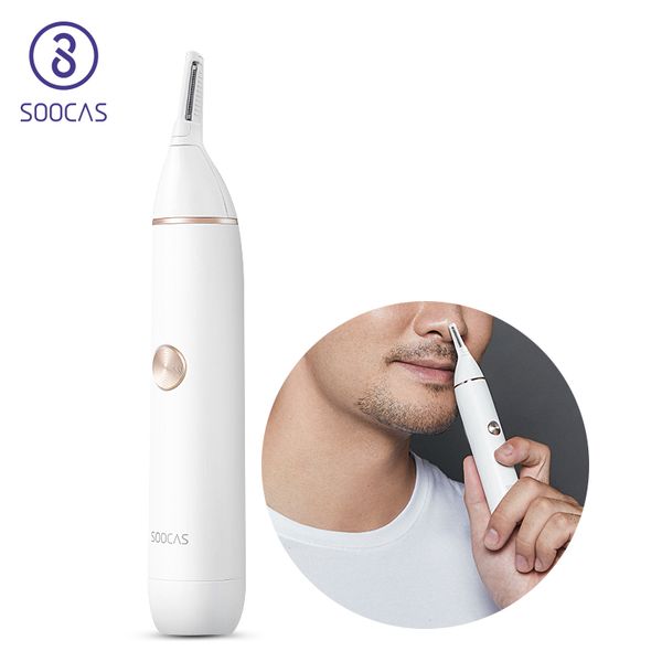 

soocas n1 nose hair trimmer electric eyebrow ear hair shaver for xiaomi razor men portable clipper removal safe blade washable