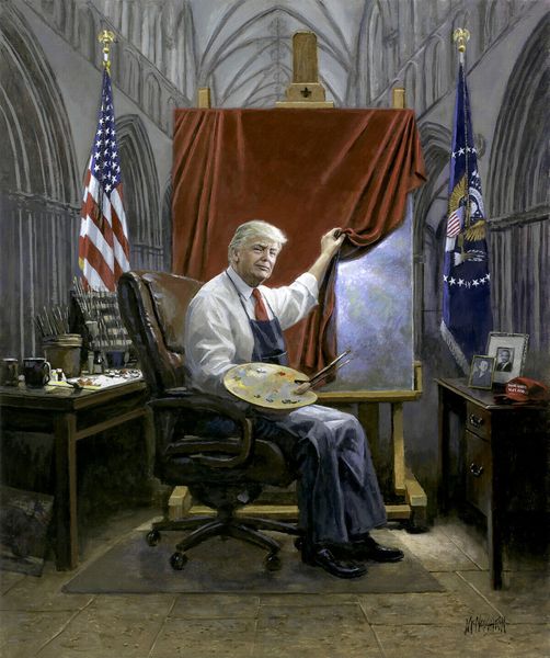 jon mcnaughton trump with paint brush & palette home decor handpainted & hd print oil painting on canvas wall art canvas pictures 200824
jon mcnaughton trump with paint brush & palette home decor handpainted & hd print oil painting on canvas wall art canvas pictures 200824