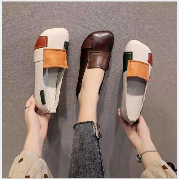 retro women genuine leather loafers handmade patchwork ladies ballet flats shoes female autumn moccasins casual ballerina shoes, Black
retro women genuine leather loafers handmade patchwork ladies ballet flats shoes female autumn moccasins casual ballerina shoes, Black