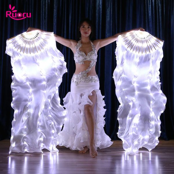stage wear ruoru 2 pieces = 1 pair belly dance led silk fan veil 100% white rainbow performance props, Black;red
stage wear ruoru 2 pieces = 1 pair belly dance led silk fan veil 100% white rainbow performance props, Black;red