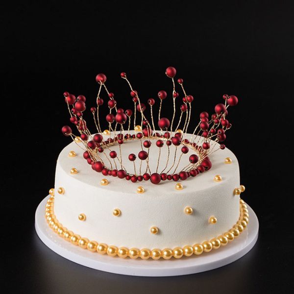 selling pearl crown cake decoration handmade headdress baking ornament birthday cake crown girl accessories, Golden;silver
selling pearl crown cake decoration handmade headdress baking ornament birthday cake crown girl accessories, Golden;silver