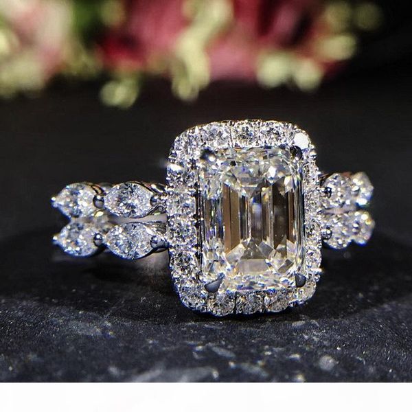 2019 new square zircon princess rings geometric shape inlay zircon wedding rings for women banquet party jewelry bague femme, Silver
2019 new square zircon princess rings geometric shape inlay zircon wedding rings for women banquet party jewelry bague femme, Silver