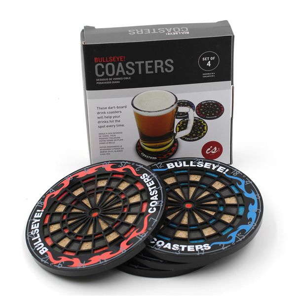 board cup mat hit the spot round bullseye coasters board pad drink bottle beer beverage cup mats 4pcs color in one box
board cup mat hit the spot round bullseye coasters board pad drink bottle beer beverage cup mats 4pcs color in one box