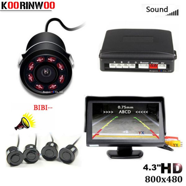 koorinwoo parktronic ccd video distance parking sensors 4 radars detector system car bumper camera ir lights image with monitor
koorinwoo parktronic ccd video distance parking sensors 4 radars detector system car bumper camera ir lights image with monitor