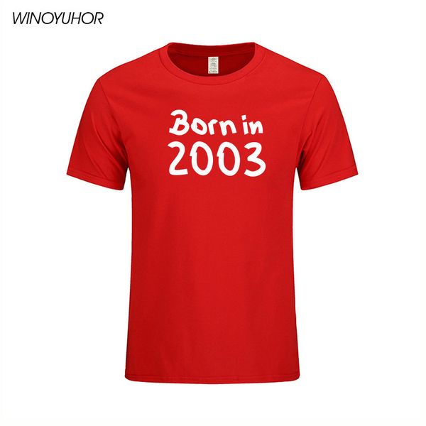 born in 2003 letters print tees cotton boy's clothing 16th birthday gift summer short sleeve o-neck t-shirts men
born in 2003 letters print tees cotton boy's clothing 16th birthday gift summer short sleeve o-neck t-shirts men