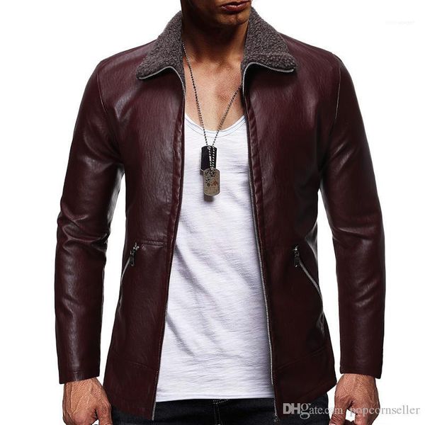 куртки solid color нагрудной шея punk стиль куртка джентльмены одежда плюс размер мужской модельер кожа, Black
куртки solid color нагрудной шея punk стиль куртка джентльмены одежда плюс размер мужской модельер кожа, Black