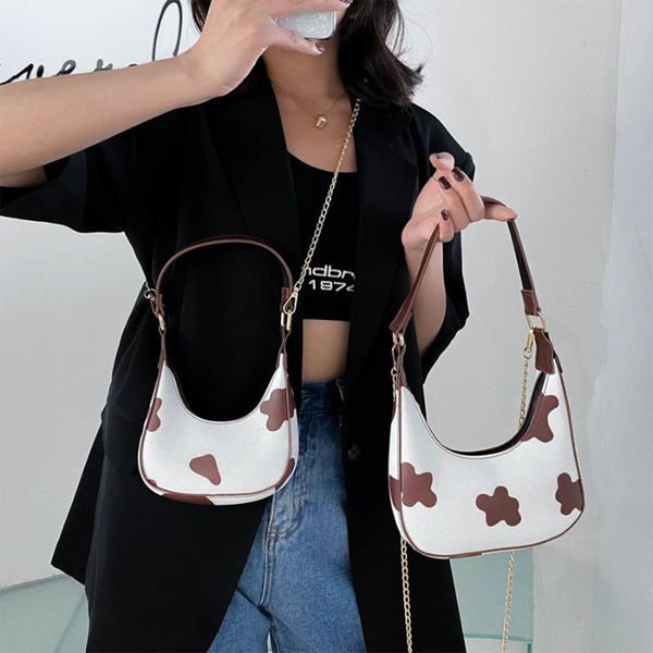 vintage harajuku underarm bags pu leather women baguette handbags kawaii cow pattern printing shoulder bag chain crossbody bags
vintage harajuku underarm bags pu leather women baguette handbags kawaii cow pattern printing shoulder bag chain crossbody bags