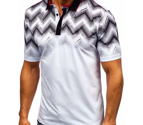 sleeve polo shirt mens designer polos summer mens fashion sports 3d gradient printed lapel short, White;black
sleeve polo shirt mens designer polos summer mens fashion sports 3d gradient printed lapel short, White;black