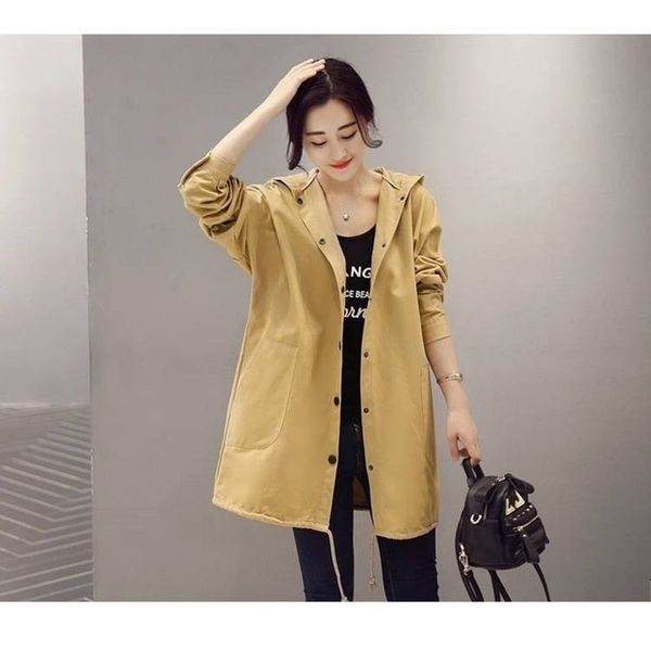 cotton printed trench coat women spring autumn 2020 new long-sleeved students loose hooded mid-length wild windbreaker d49, Tan;black
cotton printed trench coat women spring autumn 2020 new long-sleeved students loose hooded mid-length wild windbreaker d49, Tan;black