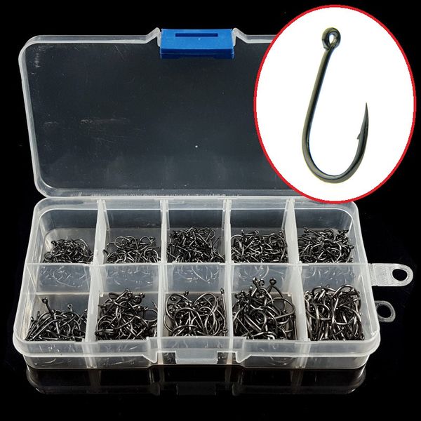 500pcs/1box 3-12# blue buckle black ise hook high carbon steel barbed hooks fishhooks pesca carp fishing tackle accessories
500pcs/1box 3-12# blue buckle black ise hook high carbon steel barbed hooks fishhooks pesca carp fishing tackle accessories