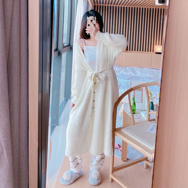 trendy women sleepwear winter soft nightgown warm thick cardigan autumn winter pajamas mink knitted home wear, Black;red
trendy women sleepwear winter soft nightgown warm thick cardigan autumn winter pajamas mink knitted home wear, Black;red