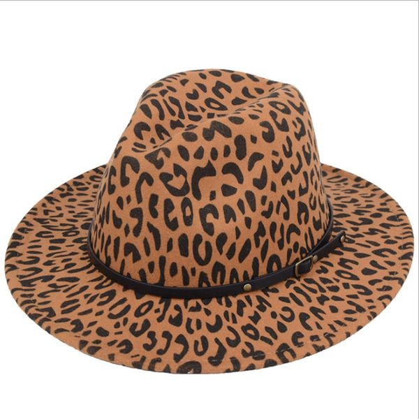 fashion new leopard belt felt hat wide brim casual tide personality flat women jazz hat cap, Blue;gray
fashion new leopard belt felt hat wide brim casual tide personality flat women jazz hat cap, Blue;gray