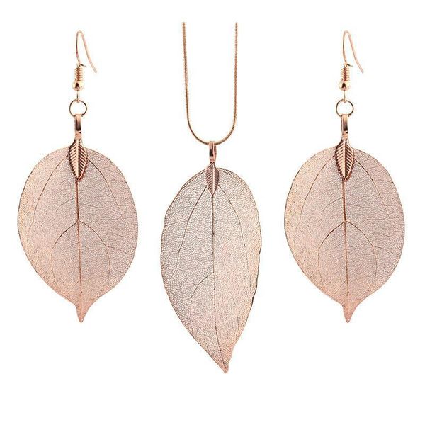 real natrual long leaf pendant dangle necklace and earring jewelry set fashion gifts for women girls party jewelry, Silver
real natrual long leaf pendant dangle necklace and earring jewelry set fashion gifts for women girls party jewelry, Silver