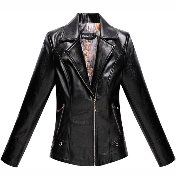 women's jackets jacket women plus size long sleeve leather coat 2021 autumn fashion lady clothing bomber cdr2172, Black;brown
women's jackets jacket women plus size long sleeve leather coat 2021 autumn fashion lady clothing bomber cdr2172, Black;brown