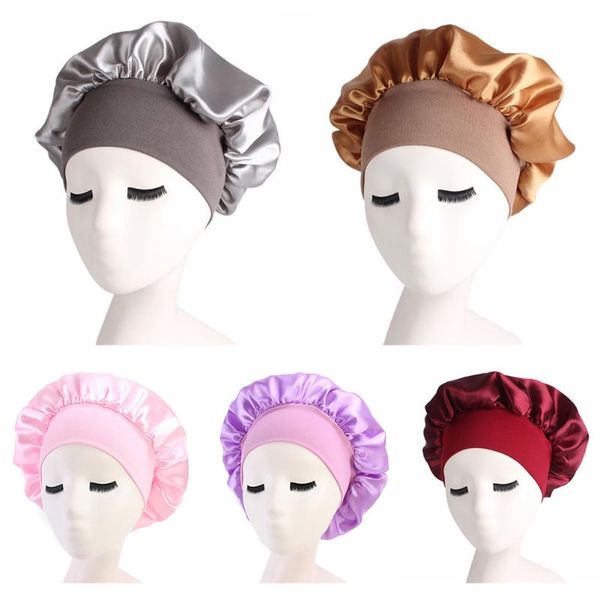 women hair care wide brimmed soft salon shower sleeping hat chemotherapy nightcap satin solid bonnet elastic bath, Blue;gray
women hair care wide brimmed soft salon shower sleeping hat chemotherapy nightcap satin solid bonnet elastic bath, Blue;gray