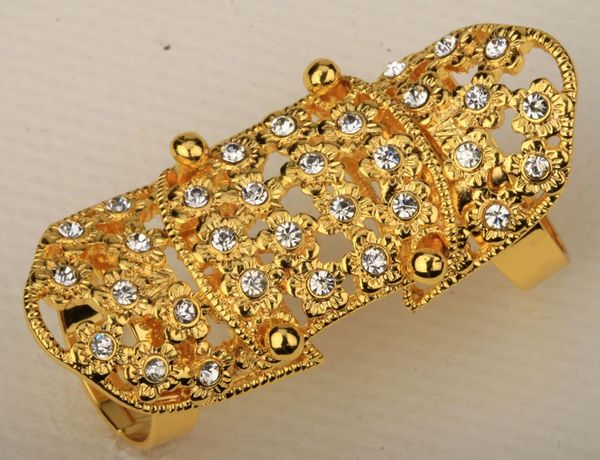 floral double full finger knuckle armor ring for women antique gold silver color w crystal punk jewelry wholesale dropship rm30, Golden;silver
floral double full finger knuckle armor ring for women antique gold silver color w crystal punk jewelry wholesale dropship rm30, Golden;silver