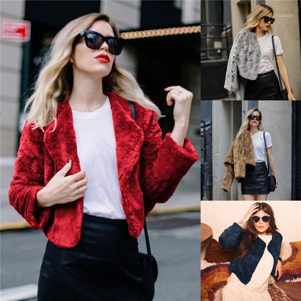 coats autumn winter long sleeve designer lapel neck coats street style casual women clothing fashion rabbit fur open stitch thick, Black
coats autumn winter long sleeve designer lapel neck coats street style casual women clothing fashion rabbit fur open stitch thick, Black