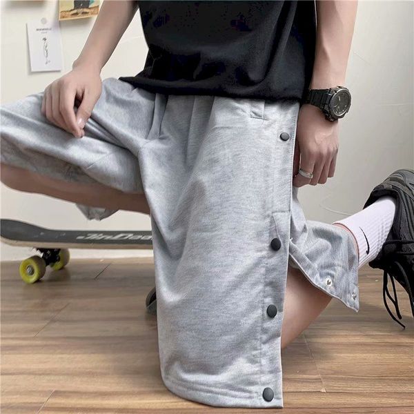 men's shorts high street vintage 2021 summer men casual button plus size clothing print knee length short waist pants, White;black
men's shorts high street vintage 2021 summer men casual button plus size clothing print knee length short waist pants, White;black