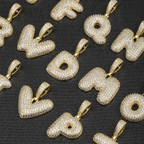 26 bubble letters pendant necklaces fashion men women 18k gold rhodium plated luxury bling zircon hip hop necklaces, Silver
26 bubble letters pendant necklaces fashion men women 18k gold rhodium plated luxury bling zircon hip hop necklaces, Silver