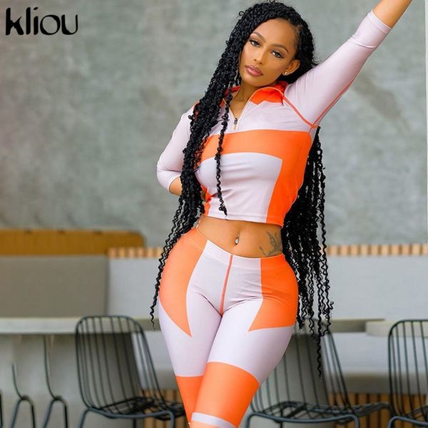kliou color blocking casual women two piece sets autumn tracksuits workout long sleeve and pants female sportswear outfits x0923, Gray
kliou color blocking casual women two piece sets autumn tracksuits workout long sleeve and pants female sportswear outfits x0923, Gray