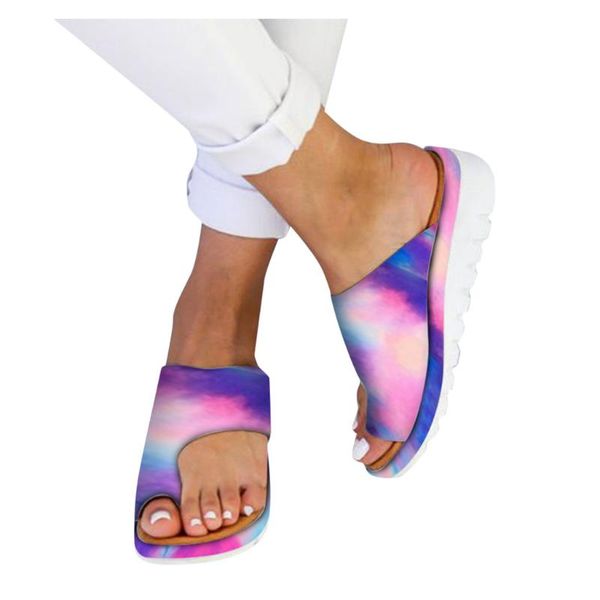 women tie-dye flip flops fashion women slipper female wedges open toe flat summer shoes roman thick bottom beach slides sandals, Black
women tie-dye flip flops fashion women slipper female wedges open toe flat summer shoes roman thick bottom beach slides sandals, Black