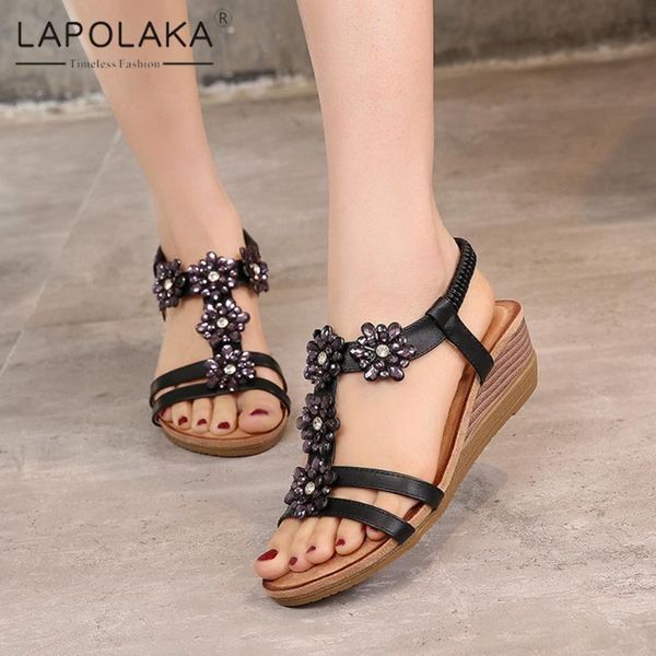 lapolaka 2020 new design comfortable ins dropship sandals women shoes elastic band wedge heels summer sandals female, Black
lapolaka 2020 new design comfortable ins dropship sandals women shoes elastic band wedge heels summer sandals female, Black