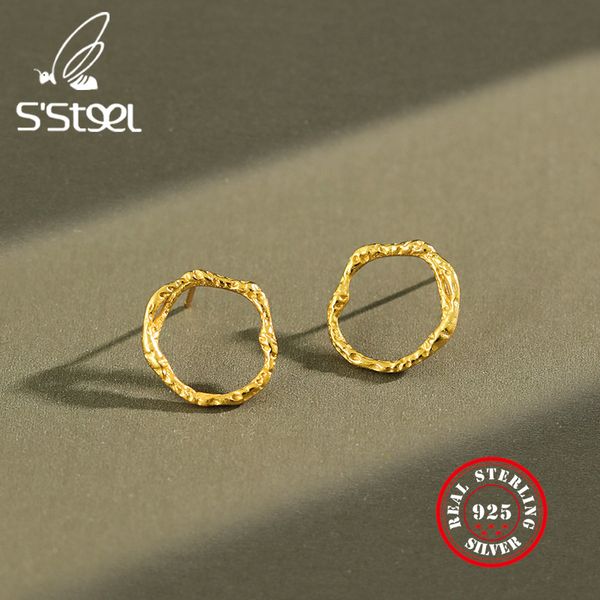 s'steel earrings for women 925 sterling silver stud earring geometric vintage earring gold earing aretes de mujer fine jewelry, Golden;silver
s'steel earrings for women 925 sterling silver stud earring geometric vintage earring gold earing aretes de mujer fine jewelry, Golden;silver
