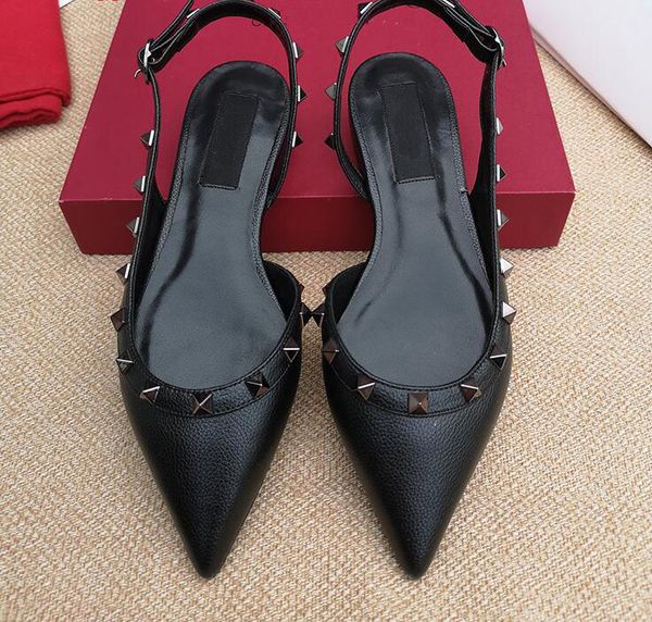 2020 jiamen women's sandals classical women flats sandals female chain flat rivets genuine leather size 35-41, Black
2020 jiamen women's sandals classical women flats sandals female chain flat rivets genuine leather size 35-41, Black