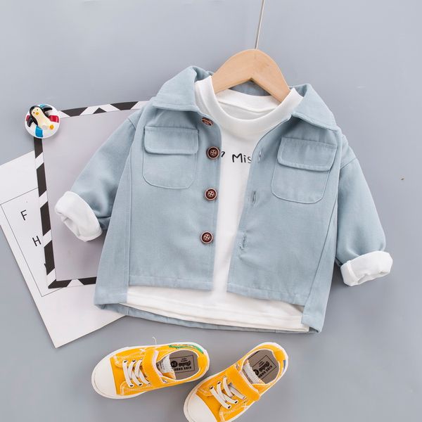 children spring autumn fashion baby clothes boys girls cotton solid coat causal outdoor jacket infant kids outwear, Blue;gray
children spring autumn fashion baby clothes boys girls cotton solid coat causal outdoor jacket infant kids outwear, Blue;gray