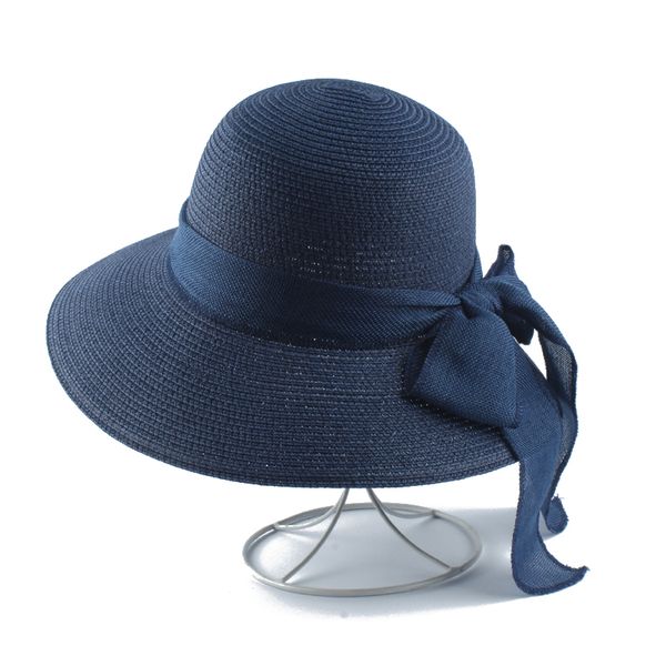 wide brim hats 2021 women summer hat bowknot straw panama ladies sun cap casual beach for, Blue;gray
wide brim hats 2021 women summer hat bowknot straw panama ladies sun cap casual beach for, Blue;gray