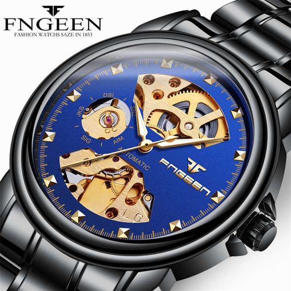 wristwatches black men automatic mechanical watch fashion casual mens watches time business male clock skeleton wrist, Slivery;brown
wristwatches black men automatic mechanical watch fashion casual mens watches time business male clock skeleton wrist, Slivery;brown