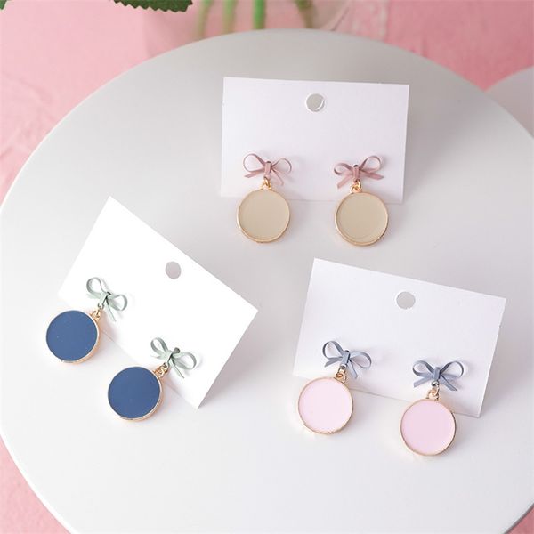 dangle & chandelier korean version of the fashion bow disc drops oil geometric earrings girl sweet with small round ladies jewelry, Silver
dangle & chandelier korean version of the fashion bow disc drops oil geometric earrings girl sweet with small round ladies jewelry, Silver