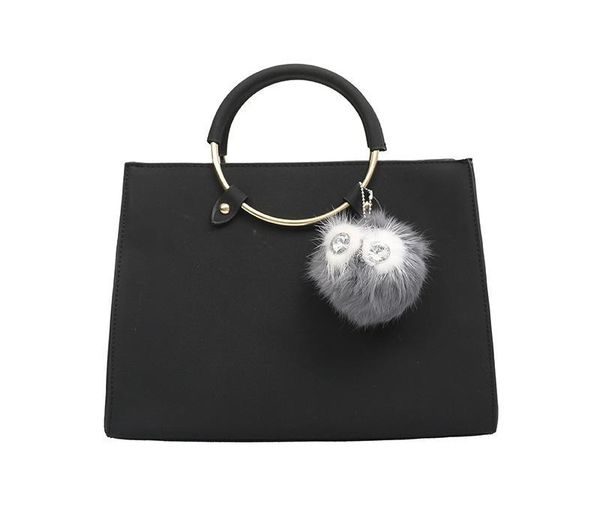 019 woman matting ring handbag leisure time single shoulder satchel hair ball ornaments002
019 woman matting ring handbag leisure time single shoulder satchel hair ball ornaments002