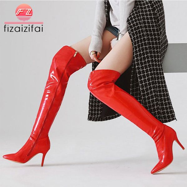 coolcept plus size 33-48 2020 brand new pointed toe women shoes thin high heel party prom shoes woman over the knee boots, Black
coolcept plus size 33-48 2020 brand new pointed toe women shoes thin high heel party prom shoes woman over the knee boots, Black