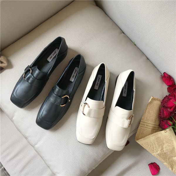 casual woman shoe square toe slip on shoes for women british style oxfords women's autumn buckle female footwear slip-on winter, Black
casual woman shoe square toe slip on shoes for women british style oxfords women's autumn buckle female footwear slip-on winter, Black