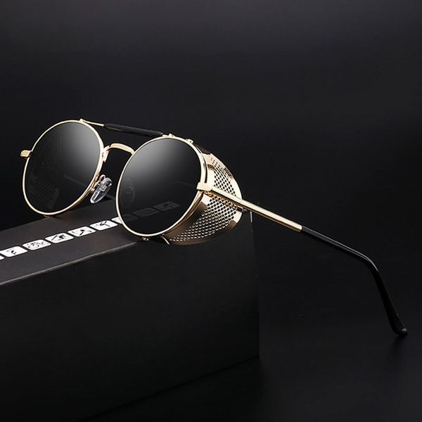 ruosyling new steampunk sunglasses men windshield women sunglasses retro round uv 400 punk eyewear brand designer glasses, White;black
ruosyling new steampunk sunglasses men windshield women sunglasses retro round uv 400 punk eyewear brand designer glasses, White;black